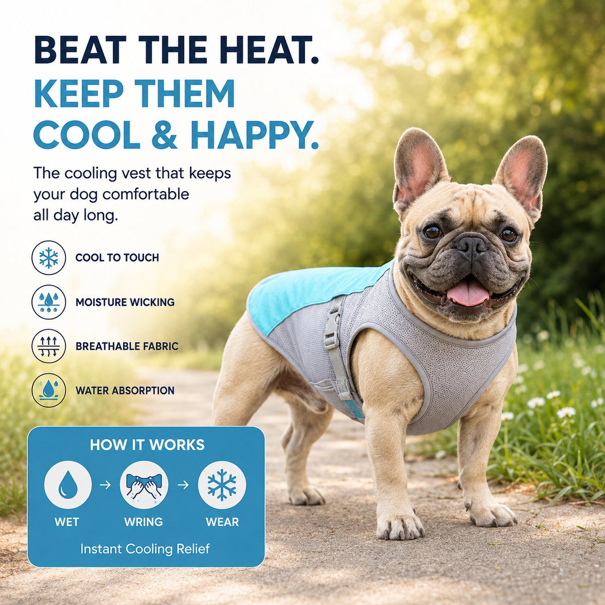 Coolpup Vest — Breathable Summer Coat for Hot Days 2.0